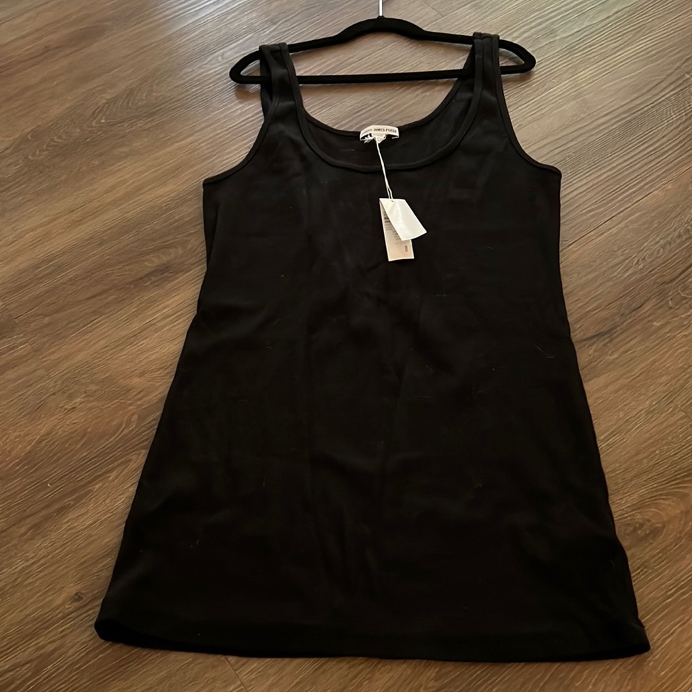 James Perse black tank top new with tags size 4